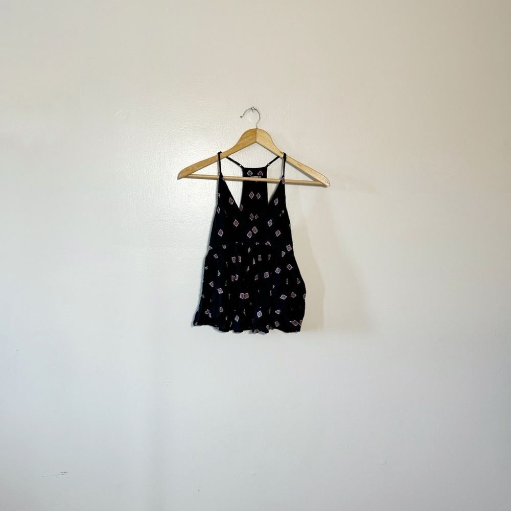SALE! Black Express Patterned Hi-Low Tank Size XS EUC